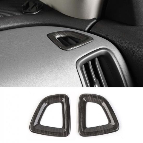 

2x Black Wood Side Air Vent Outlet Cover Trim for Chevy Colorado/GMC Canyon 14+