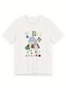 Kawaii Bunny House Stay At Home Korean Quote Cartoon Graphic Cute Casual T-Shirt