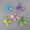 Colorful Heart Candy Keychain Ornament Stylish Keyring Accessory Unique Bag Decorations for Fashion Forward Individuals