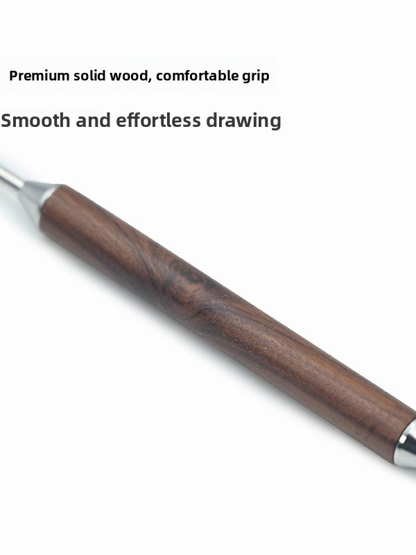 Professional Coffee Latte Art Needle with Pear Wood Handle 304 Stainless Steel Food Grade Hook Flower Coffee Making Tool