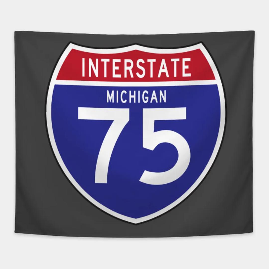

I75 Michigan 2sided Michigan Tapestry Room tapestry wall decoration Bar party decoration 74x94cm(29x37in)