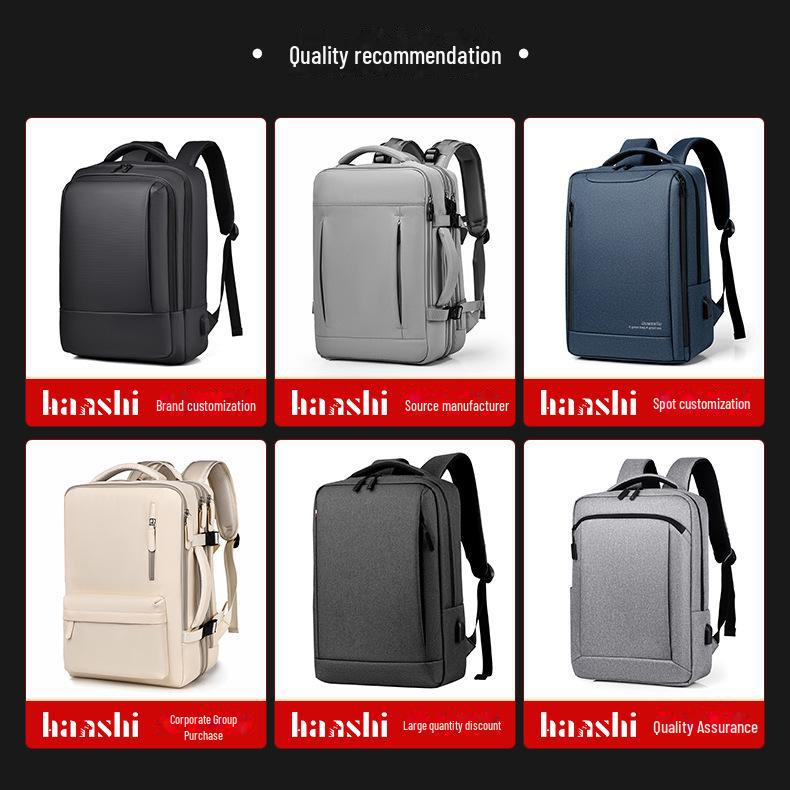 Men's and Women's Fashion Waterproof Commuter Backpack - High Capacity, Suitable for Business and Travel