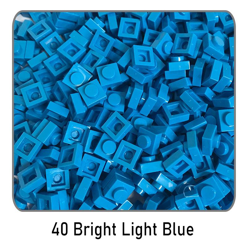 500Pcs Diy Pixel Art Building Blocks Thin Figures Bricks Compatible With 3024 1X1 Square Bricks Bulk Assemble Toys Gift For Chil