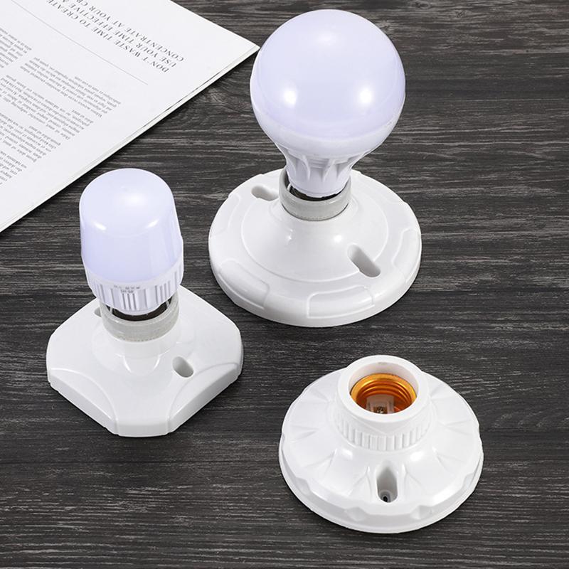 1 buc. Bază soclu lampă suspendată E27 Ceramică Suport bec LED Pătrat Rotund Bază soclu 6A 250V Accesorii DIY