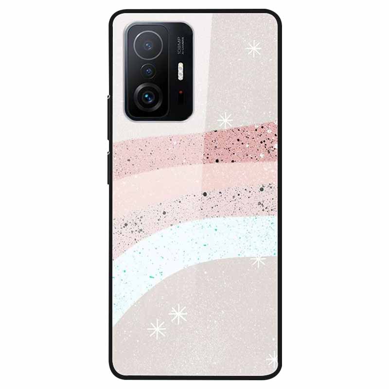 For Xiaomi 11T Tempered Glass Case Soft Bumper Hard Funda For Xiaomi mi 11T Pro Phone Case 11 T 11T Pro 11TPro Back Cover Shells