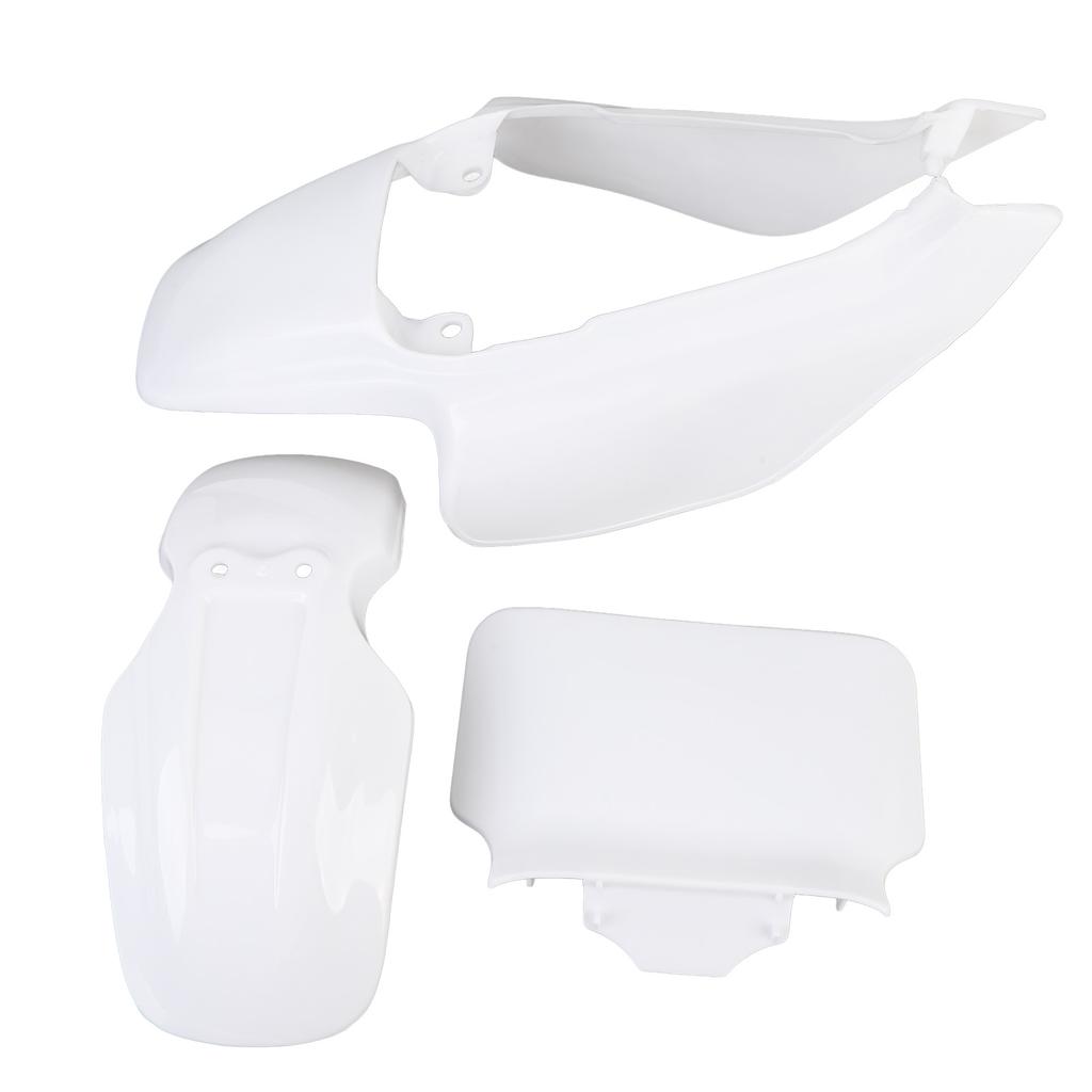 Plastic Mudguard Fairing Kit Pure White Front Mudguard Number Plate Body Panel Body Work Kit for Mini Pit Monkey Z50R