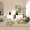 Modern Style Bedroom Decor Green Carpet Large Area Carpets for Living Room Washable Lounge Plush Floor Mat Fluffy Soft Study Rug