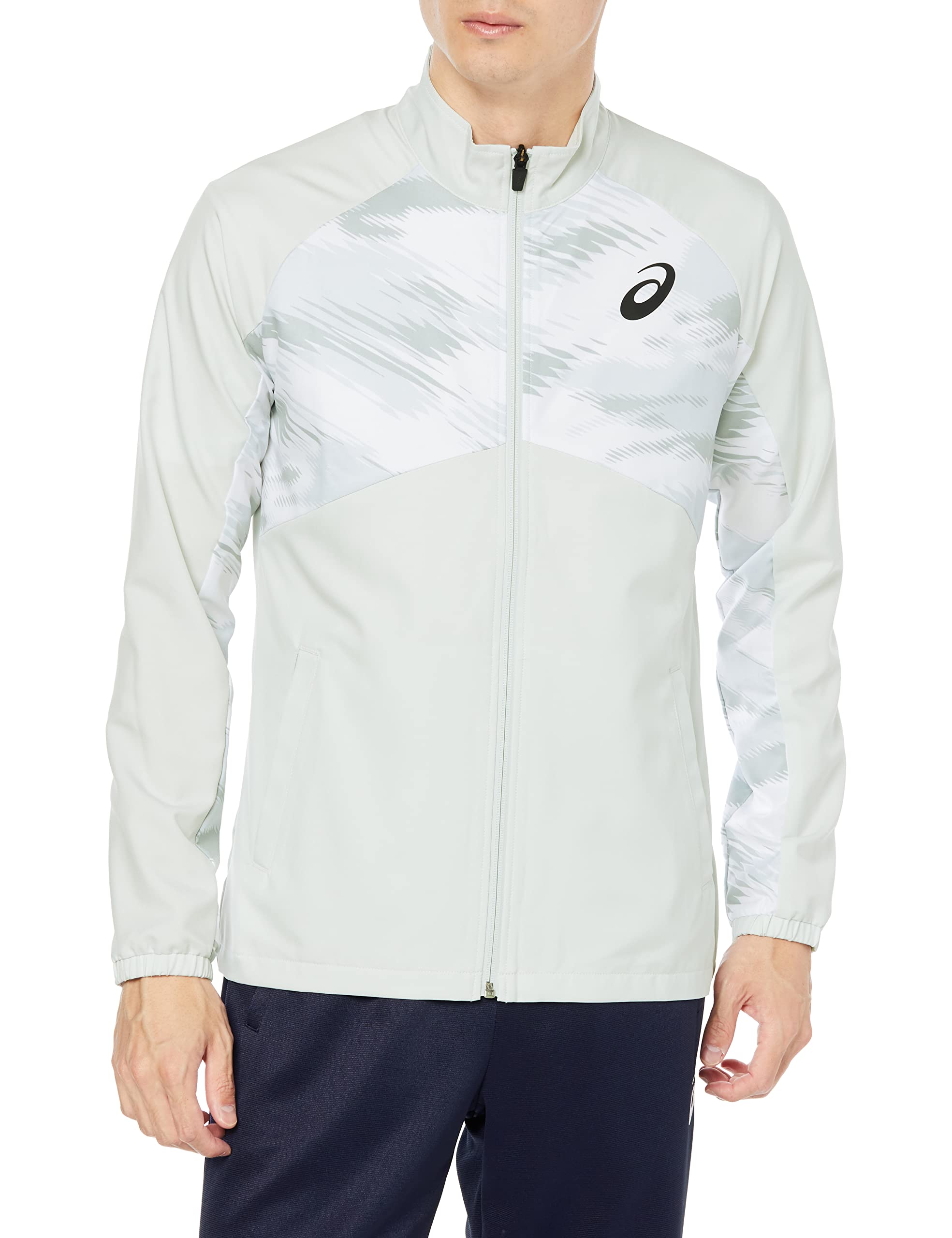 

Asics 2091A576 Куртка тканая с графическим рисунком для легкой атлетики мужская & (Сетчатая спинка)