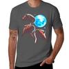 Three Capybara Moon Funny Capybara Meme Mystical Capybara Tshirt Work Basic Short Sleeve Top