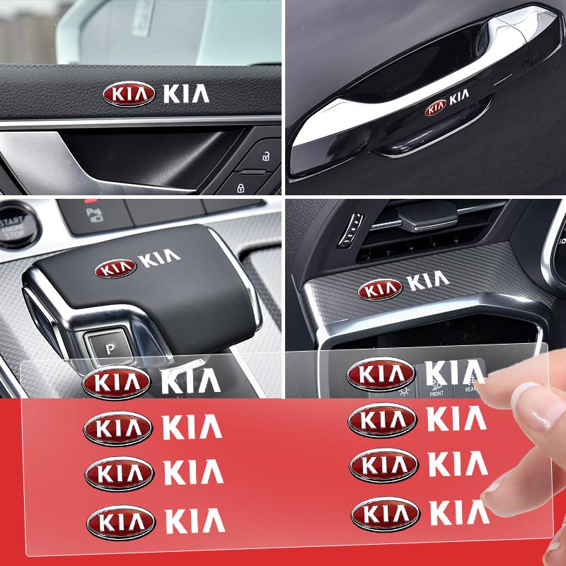 2/5/10Pcs Car Interior Random Stickers Car Steering Wheel Emblem Styling For KIA Ceed Sportage Rio K5 k6 K7 K8 Optima Cerato Proceed Venga