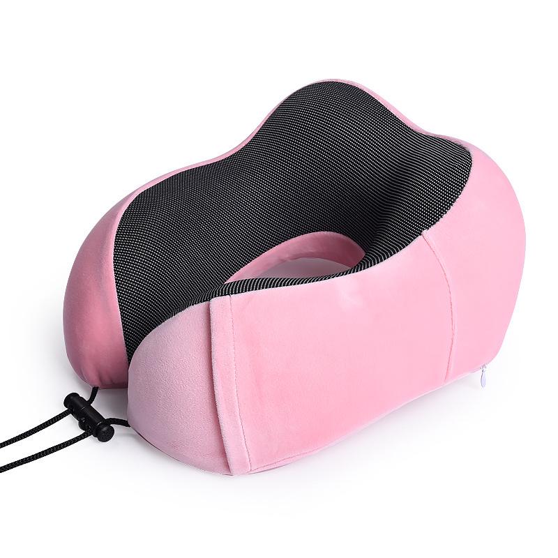 Memory Foam U-shaped Neck Pillow Travel Set – Airplane & Nap Support