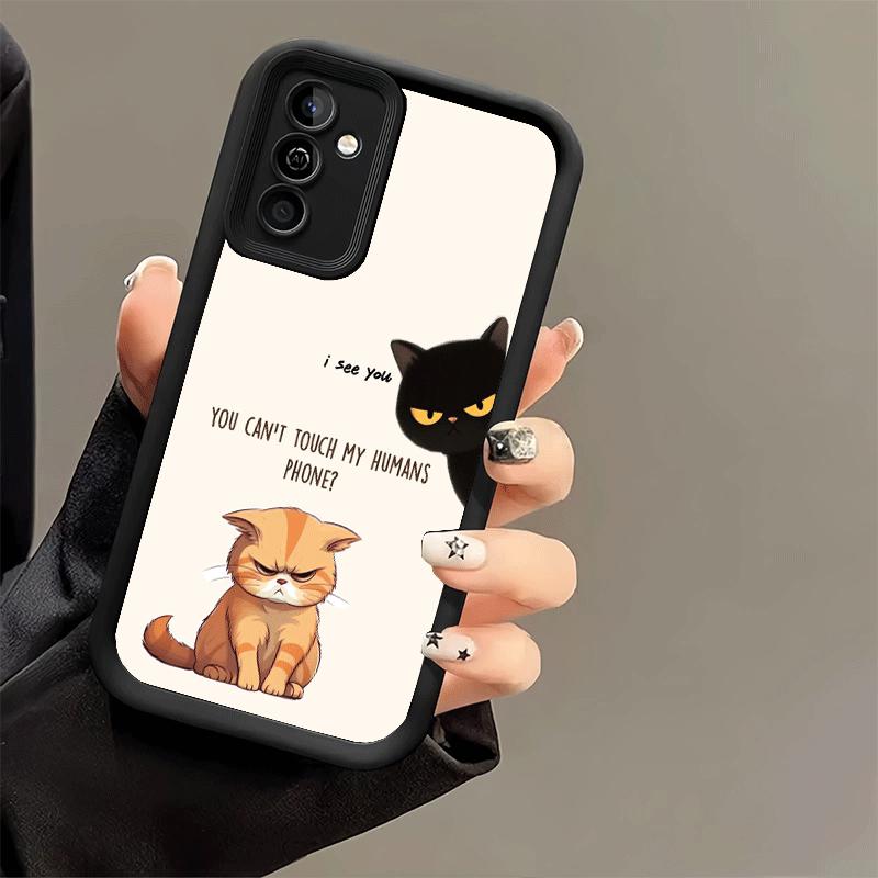Phone Case for Samsung Galaxy S26 S25 Ultra S24 FE Funny Dont Touch My CallPhone Shell S23 Plus S22 + S21 S20 5G Soft Silicone F