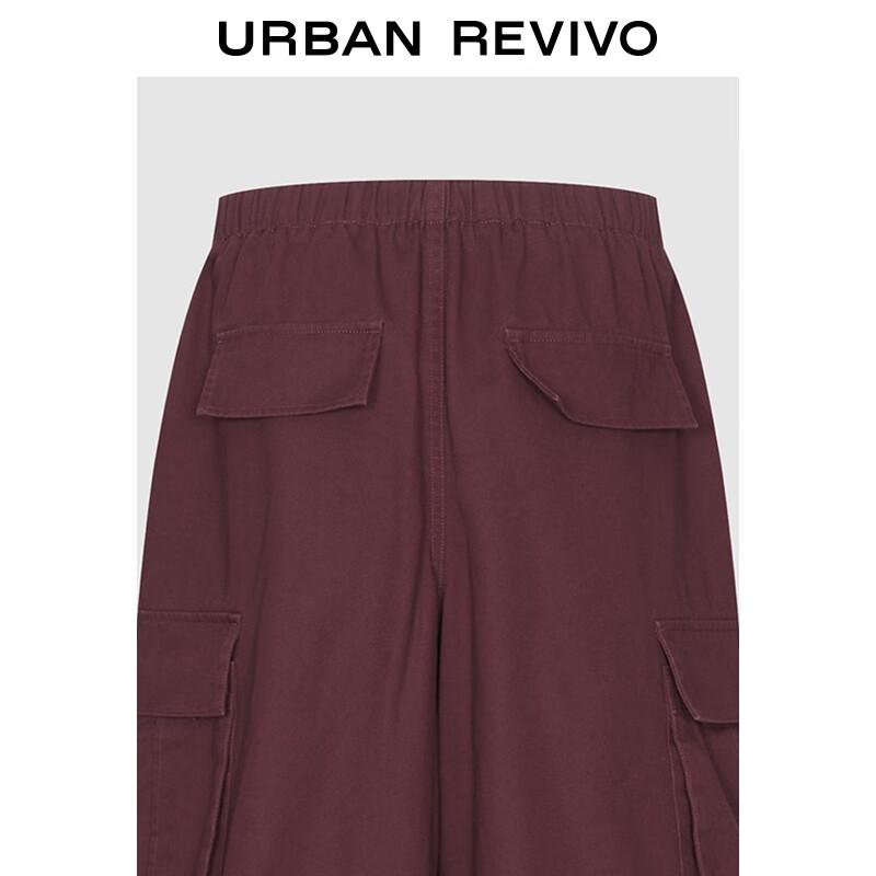 UR 2025 Autumn Women's Deconstructed Workwear Wide-Leg Trousers