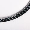 1String, Black Natural Freshwater Pearls, Coin Pearl Beads, 7–8 Mm, for DIY Necklace Accessories, Jewelry Making Valentine's Day Gifts, 36cm