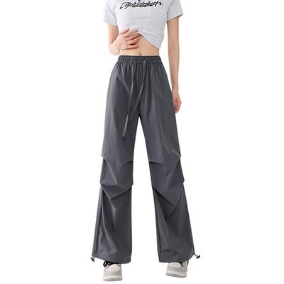 Dopamine Work Pants Women's Pants Summer Casual Quick-drying Pants Straight Wide-leg Pants High Waist Sports Pants