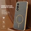 For OnePlus Ace 5 Ultra 5G/Nord 5 5G Phone Case Carbon Fiber Textured Electroplated TPU Back Cover