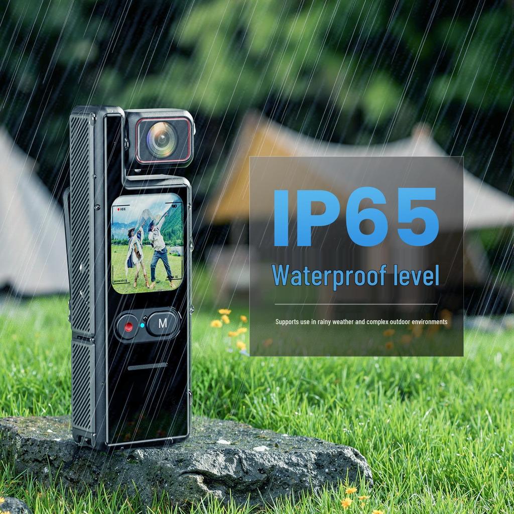 4K Ultra HD Waterproof Action Camera with Gyro Stabilization, Rotating Lens, WIFI, and Touchscreen