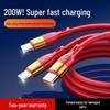 200W Superrychlý nabíjecí kabel tři v jednom pro Apple 15, Huawei, OPPO, Honor