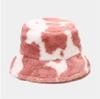 2023082062  Cow Painting Fleece Bucket Hats 8 Colors