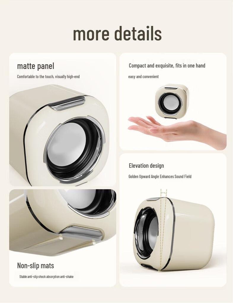 Private Model A300 Wired Multimedia Desktop Speakers with Mini Subwoofer