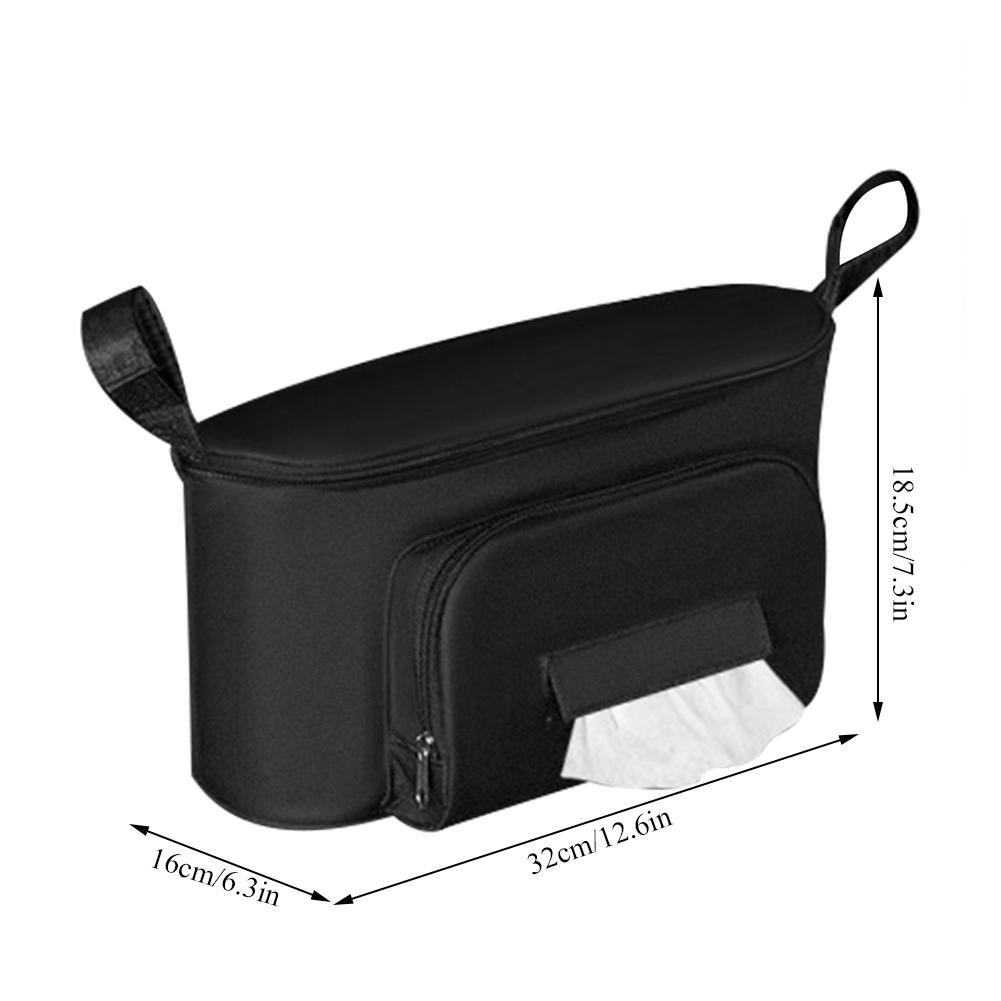 Multifunctional Large Capacity Baby Stroller Hanging Bag Organizer Storage Bag Diaper Bottle Cup