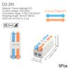 Mini Quick Wire Conductor Connector Universal Compact 2/3 Pin Splicing Push-inTerminal Block 1 in multiple out with fixing Hole