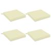 4 Piece Seat Cushions SOEST 4 Pcs. 100percent Polyester Cream