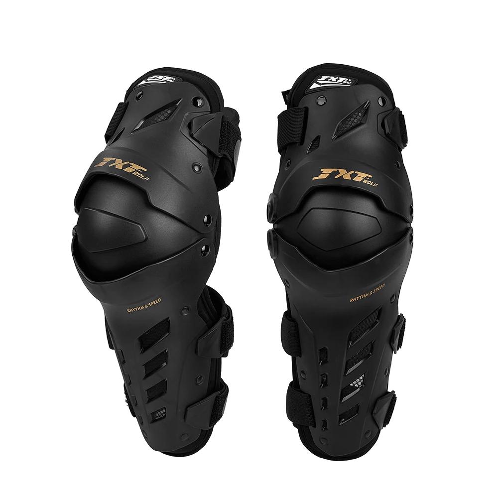 

JXT WOLF Motorcycle Knee Pads Protective Gear Motocross Equipment Moto Motorbike Keep Wram Knee Protector чёрный
