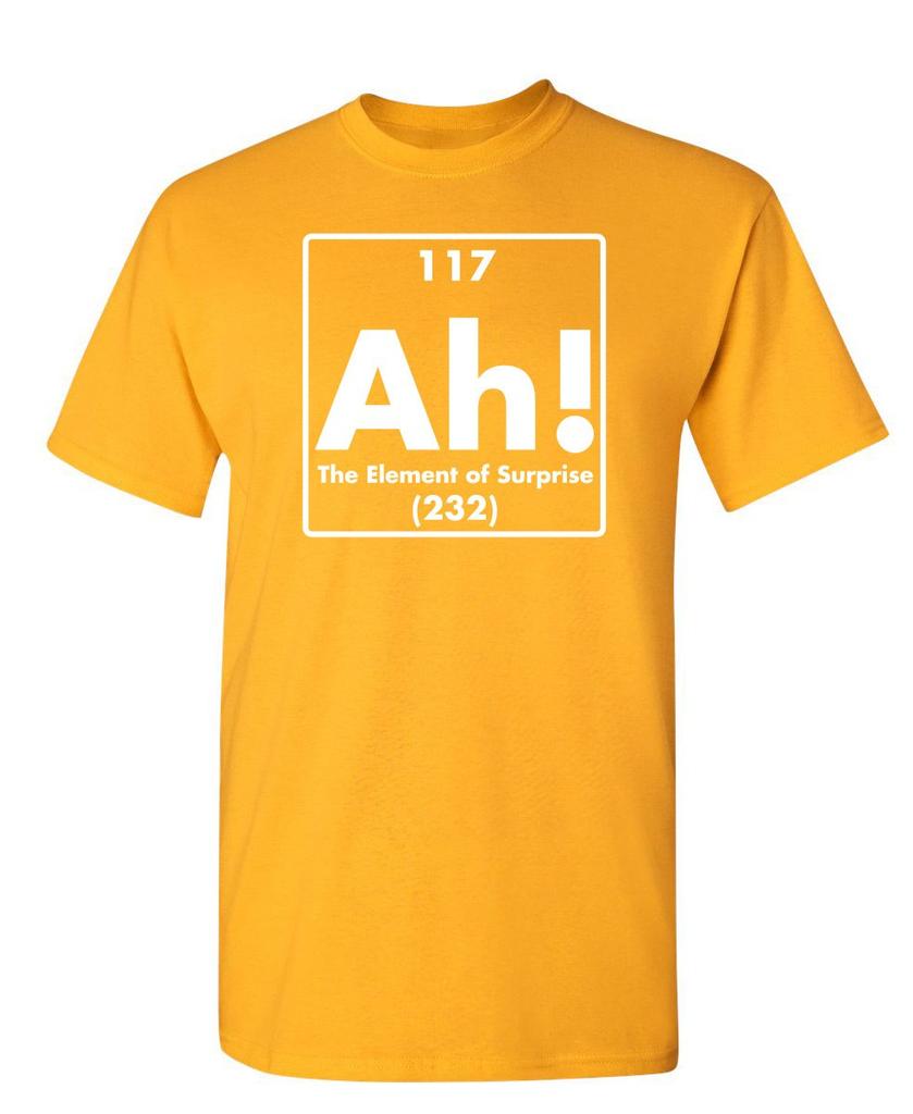 Ach Prvek Překvapení Pánská Trička s Potiskem Vtipná Cool Grafická Trička Pánská Vintage Novinka Sarkastické Vtipné Tričko