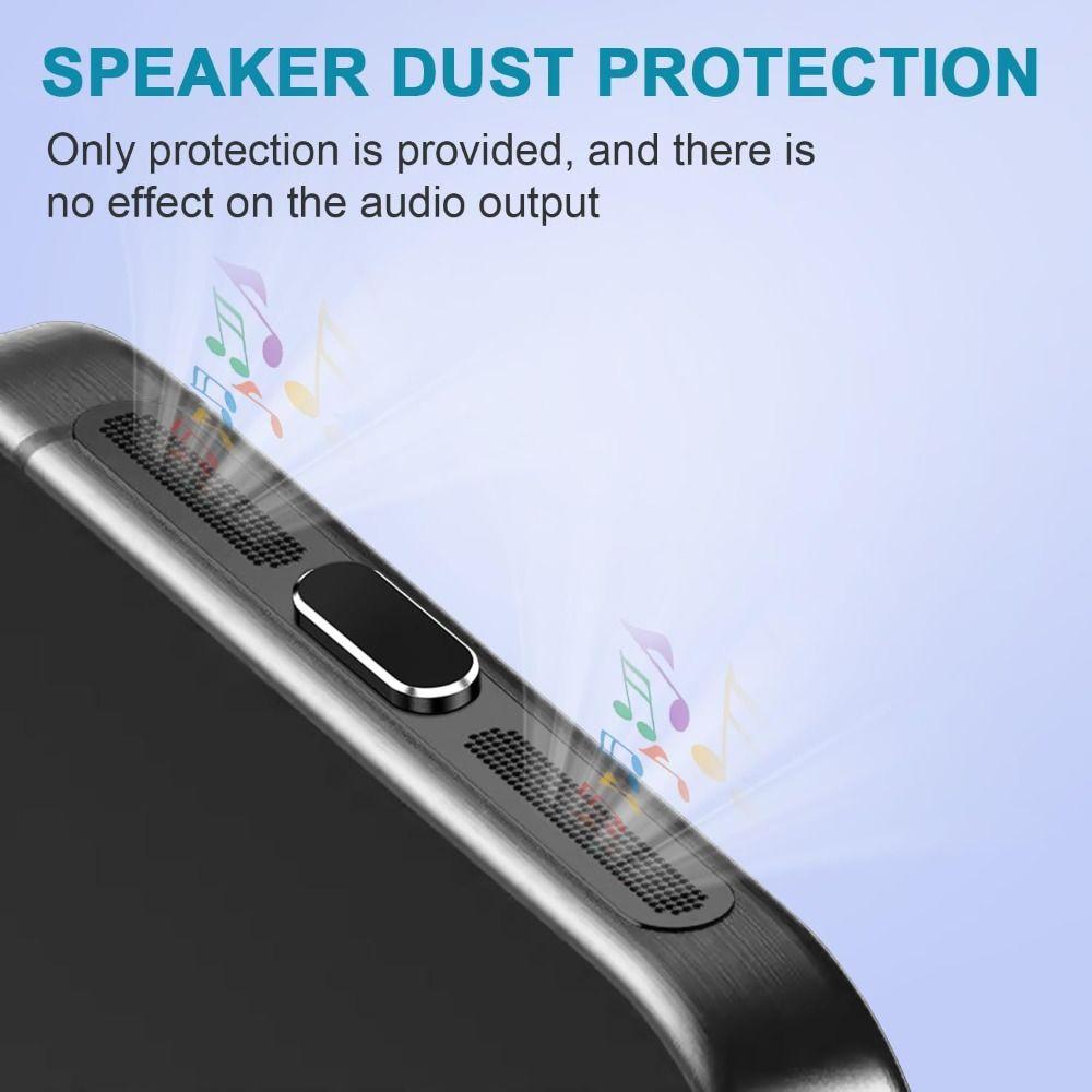 4pack Dustproof Type C Port Cover DIY Speaker Dust Cover for iPhone 15 / 16 Phone Accessories