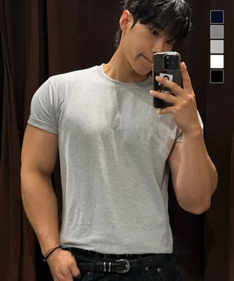 Nuateuseutyudio Frame Muscle Fit Short Sleeve T-Shirt_5Colors