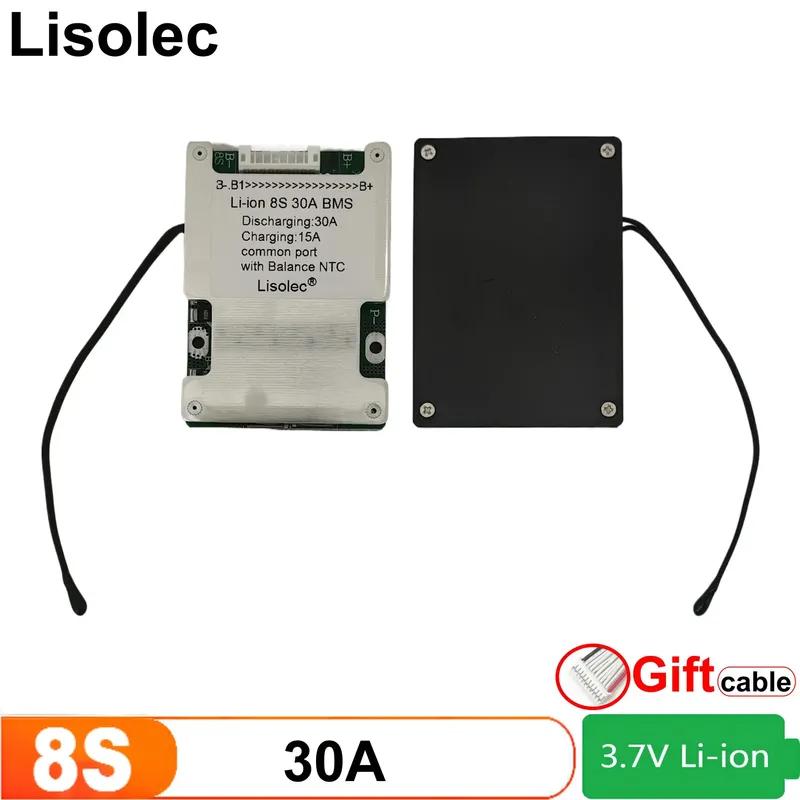 Li-Ionen 8S 29,6V 33,6V BMS Schutzplatine 30A Ladeentladung mit Balance Temperaturregelung für 18650 21700 Lithium-Batterie