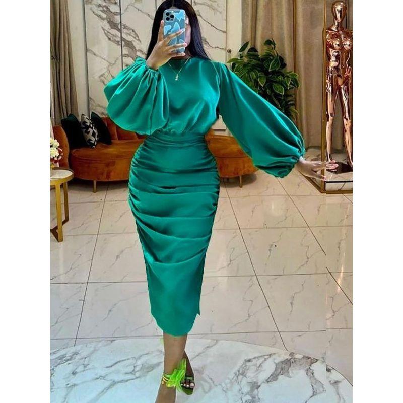 

Celebrity Style Banquet Evening Dress Socialite Style Plaid Women s Banquet Evening Dress green 4XL