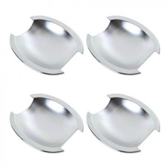 Carbon Fiber/Chrome Car Door Handle Bowl Cover For Nissan Almera Sunny March