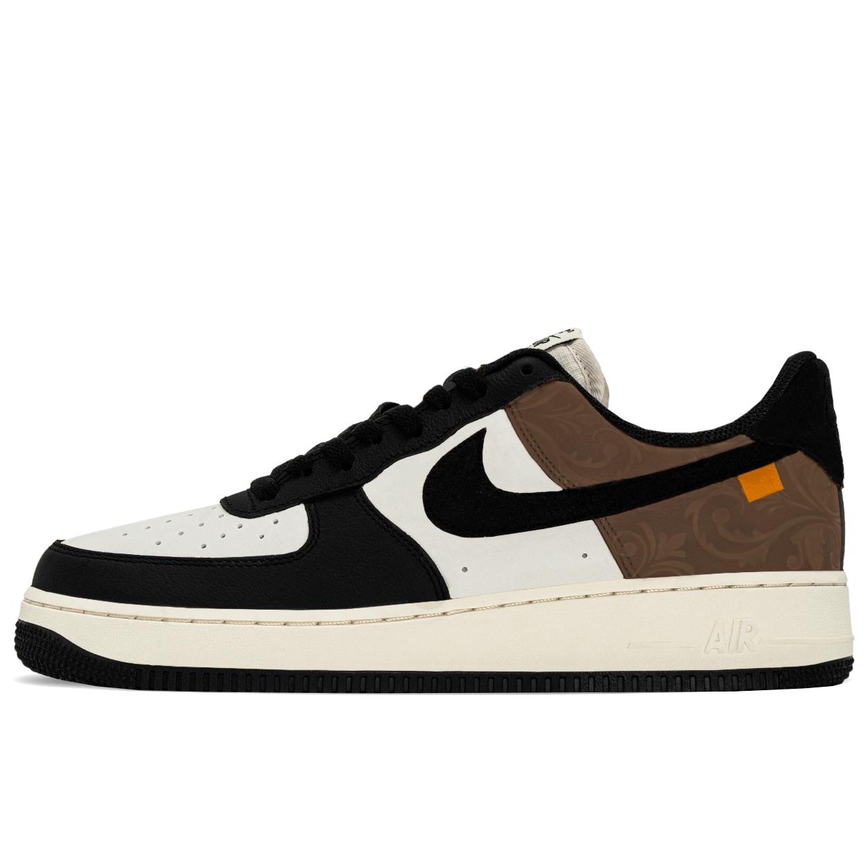 

Nike Air Force 1 Baroque Abrasion Resistant Abrasion Resistant Low top Skateboard Shoes Men s Black Brown HQ4987-010(TeamA-) 42.5