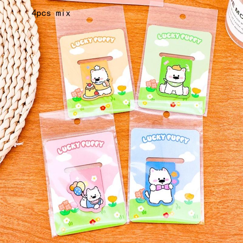 

Kawai Stationery Bookmark Small Gift Cartoon West Highland Magnetic Lovely Student High Value Magnet Book Page Clip Cute Reading