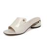 Fashion New Women's Shoes Fashion Red Sexy Womens Slippers PU Soft Leather Ladies Comfortable Sandals Suitable for Girls Pantuflas Mujer