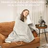 Electric Blanket 180x130 cm 10 Temperature Levels Timer Machine Washable, Gray LED Screen