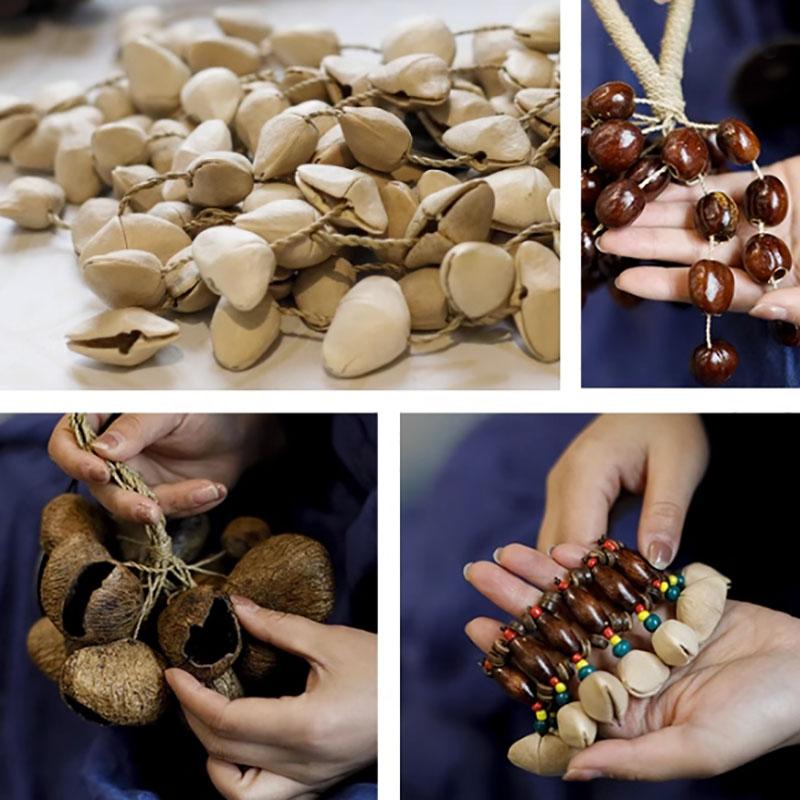 Wind Chimes Natural Seeds Ringing Hand Bell Percussion Rare Musical Instrument Healing Sounds Meditation Accessories