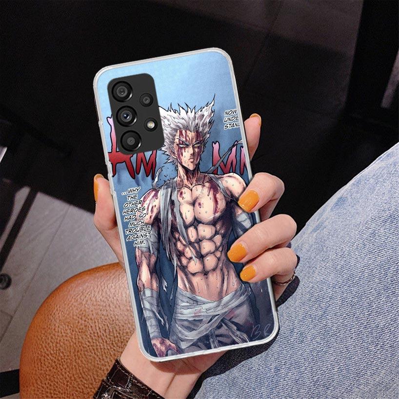 One P-Punch-Man Garou Phone Case For Samsung Galaxy A52 A32 A22 A12 A51 A31 A50S A30S A20S A10S Note 20 Ultra 10 Plus S10 A72 A7