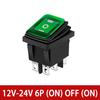 12V 24V / 110V 220V Waterproof Rocker Switch Red/Green LED Light Illuminated 4pins 2 position/6pins 3 position Toggle Switch