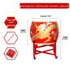 Set de tobe Dragon din Piele de Vacă Roșie Chineză Black Scorpion de 16 inch