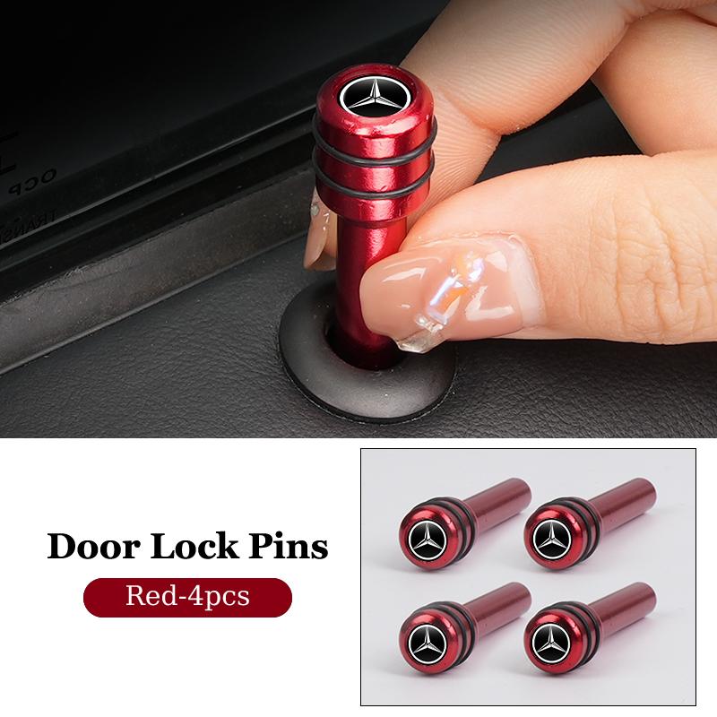 Car Door Lock Knob Door Lift Button Locking Pins For Mercedes Benz AMG W204 W205 W203 W211 W201 W210 W108 W124 W126 W140 W168 W1