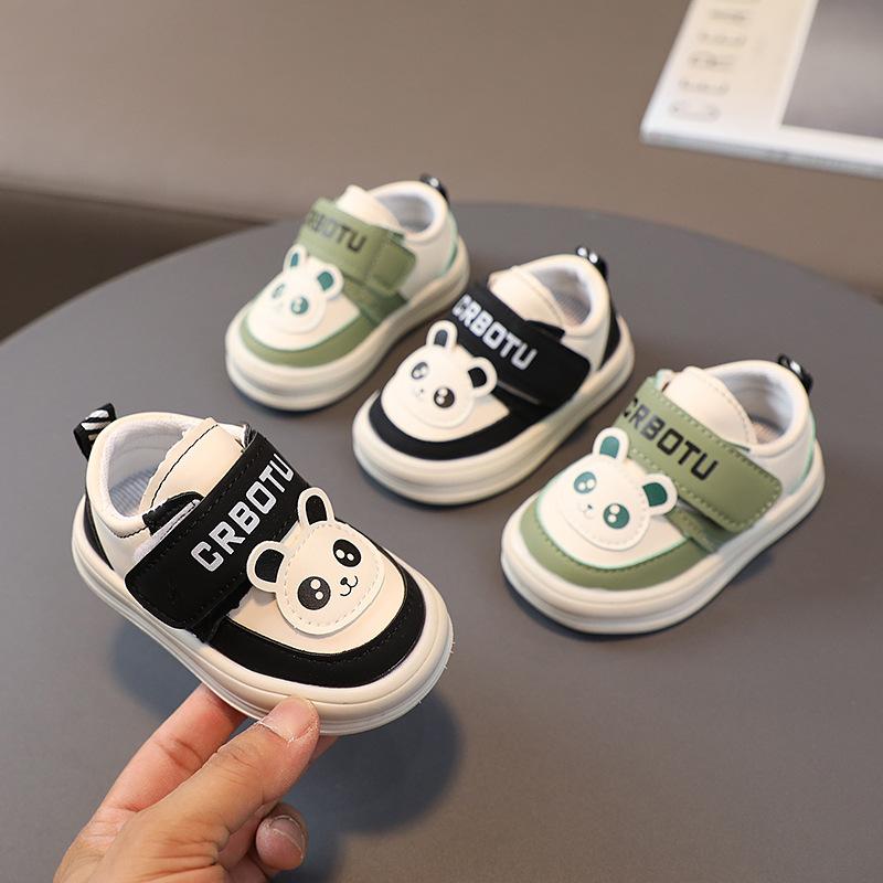 Baby Toddler Shoes Spring and Autumn 0-1-2 Year Old Baby Girl Baby Shoes Soft Sole Cartoon Functional Shoes