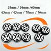 DIG1 60mm 4pcs Wheel Center Hub Caps 55mm 56mm 65mm 70mm Wheel Cover For VW Polo Golf 4 5 6 7 Touran CC Passat B5 B6 B7 Accessories