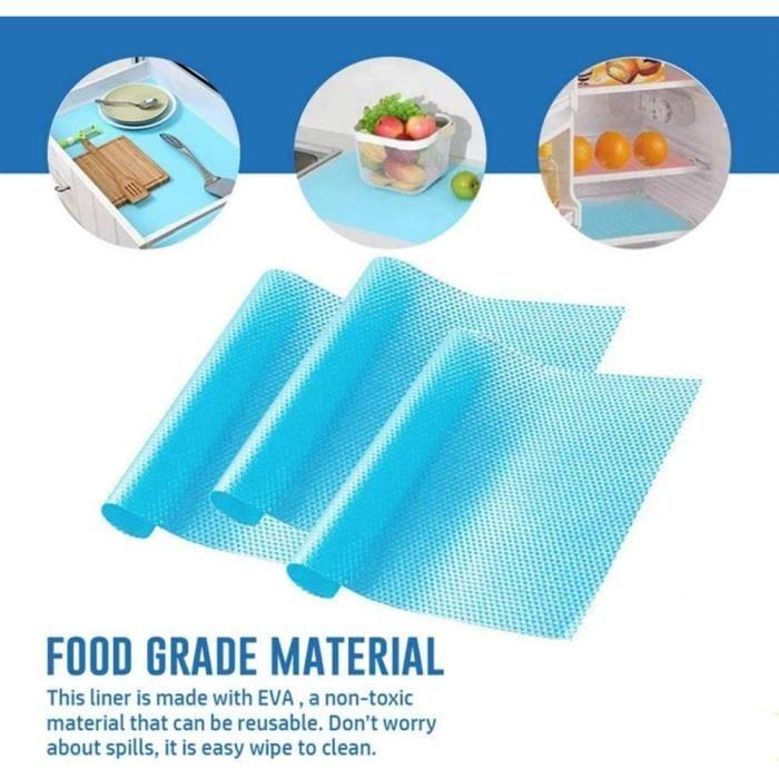 Refrigerator Mats - Anti-slip - 8 Pcs - 29x45 Cm - Antibacterial - Non Slip