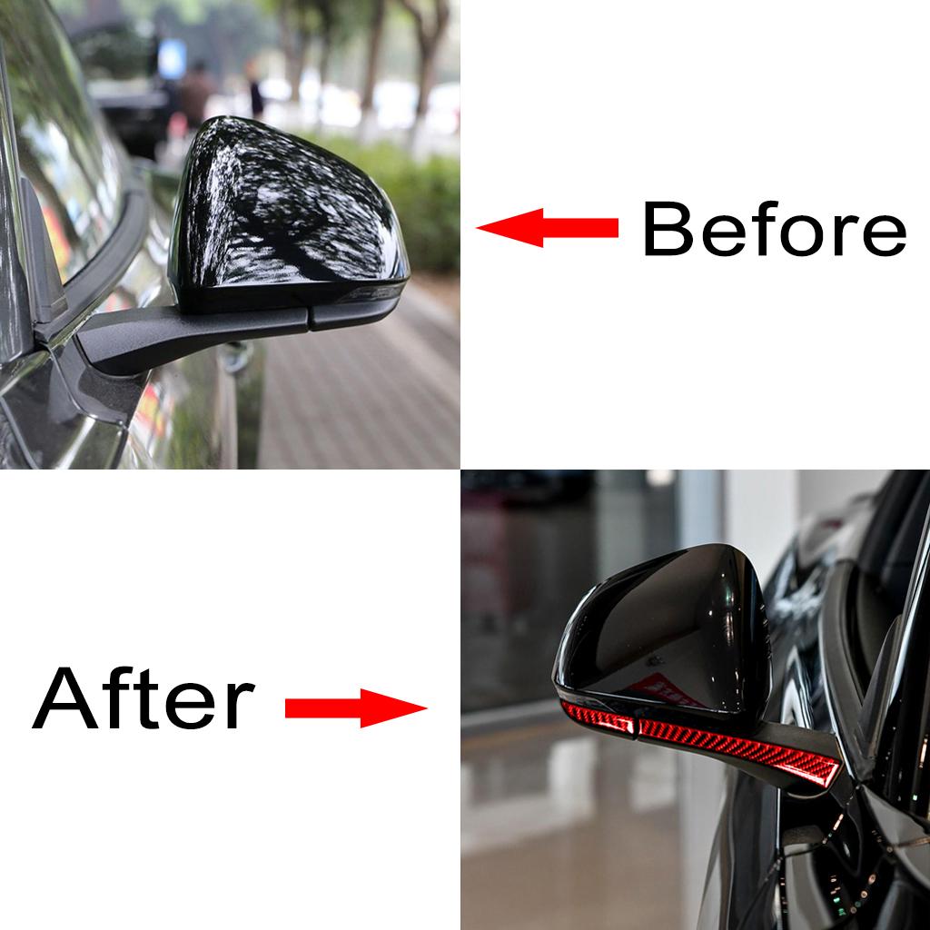 Accesorii auto pentru Ford Mustang 2015- Oglinda retrovizoare din fibră de carbon Protector bandă anti-frecare Autocolant anti-coliziune