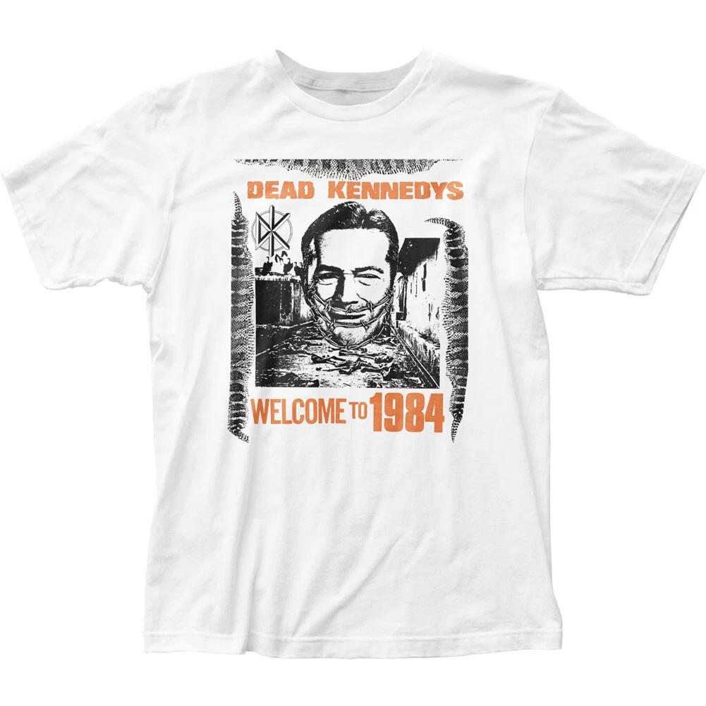 Dead Kennedys Welcome to 1984 Mens T Shirt Rock Music Classic Band Tee New White
