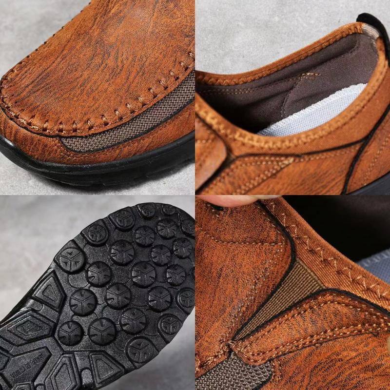 Men Casual Shoes Breathable Loafers Sneakers Male Comfortable Soft Sole Moccasins Designer Handmade Retro Walking Shoes Men Shoe
