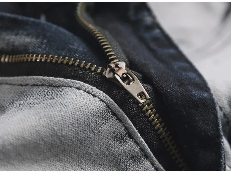 2019 Men's Trendy Stretch Ripped Jeans - Large Size Spring Denim Trousers